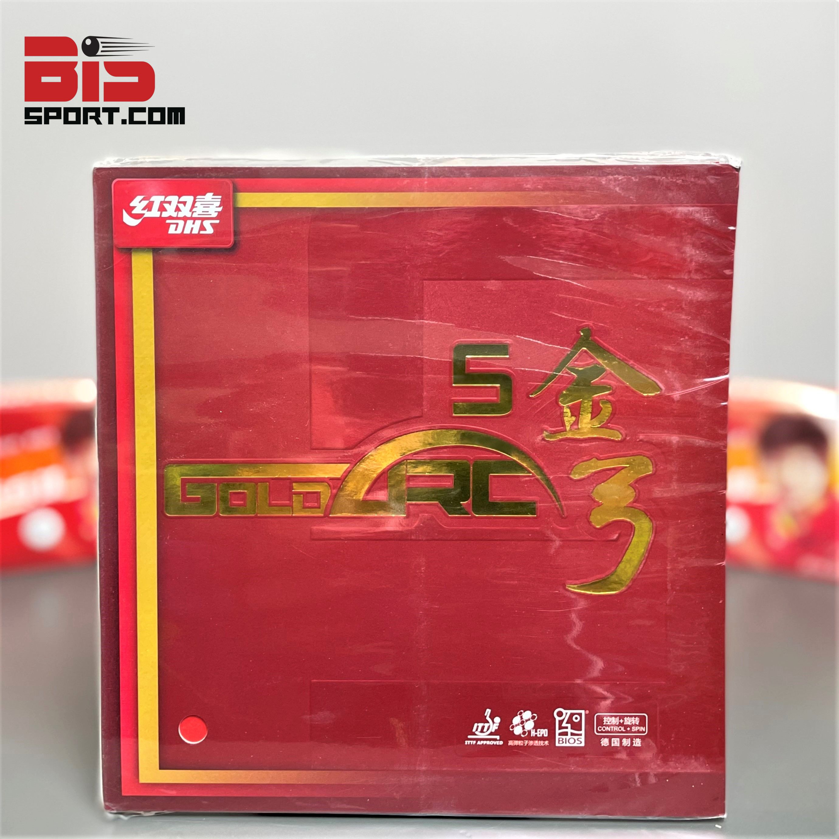 Mặt vợt dhs gold arc 5 chính hãng - cảm giác bóng tốt xoáy bền nảy tốt