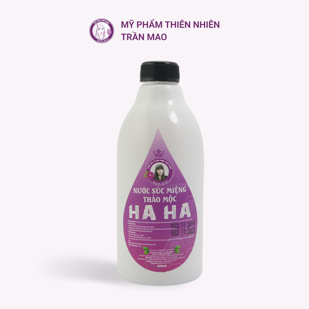 Nước súc miệng thảo mộc ha ha trần mao