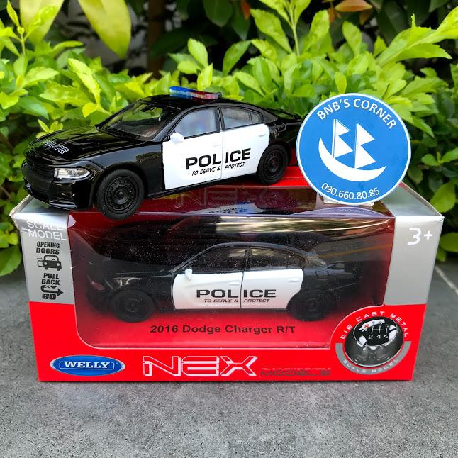 [BNB's Corner] Xe đồ chơi mô hình hợp kim ô tô cảnh sát (WELLY 1:36)
