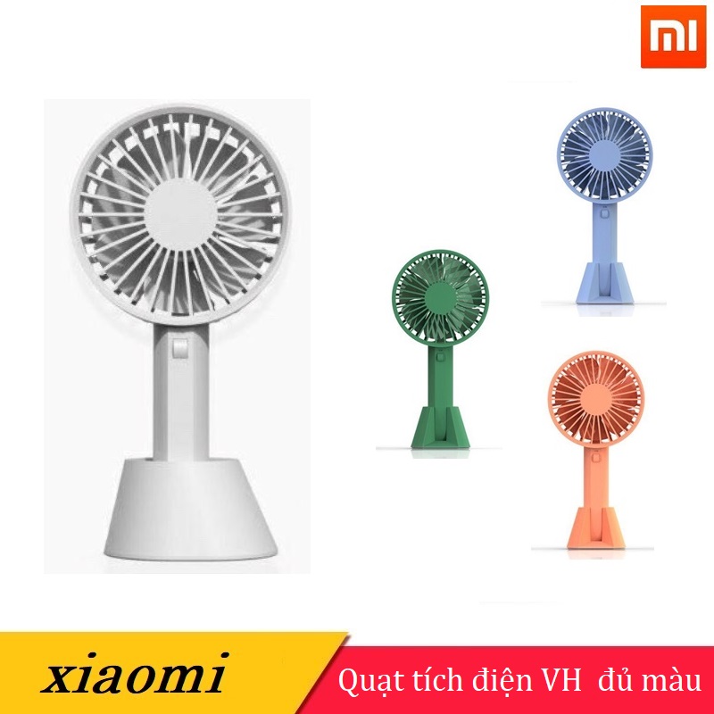 Quạt cầm tay Xiaomi VH , chân sạc Micro USB , motor thế hệ mới không ồn, có dock để bàn -BH 6 tháng