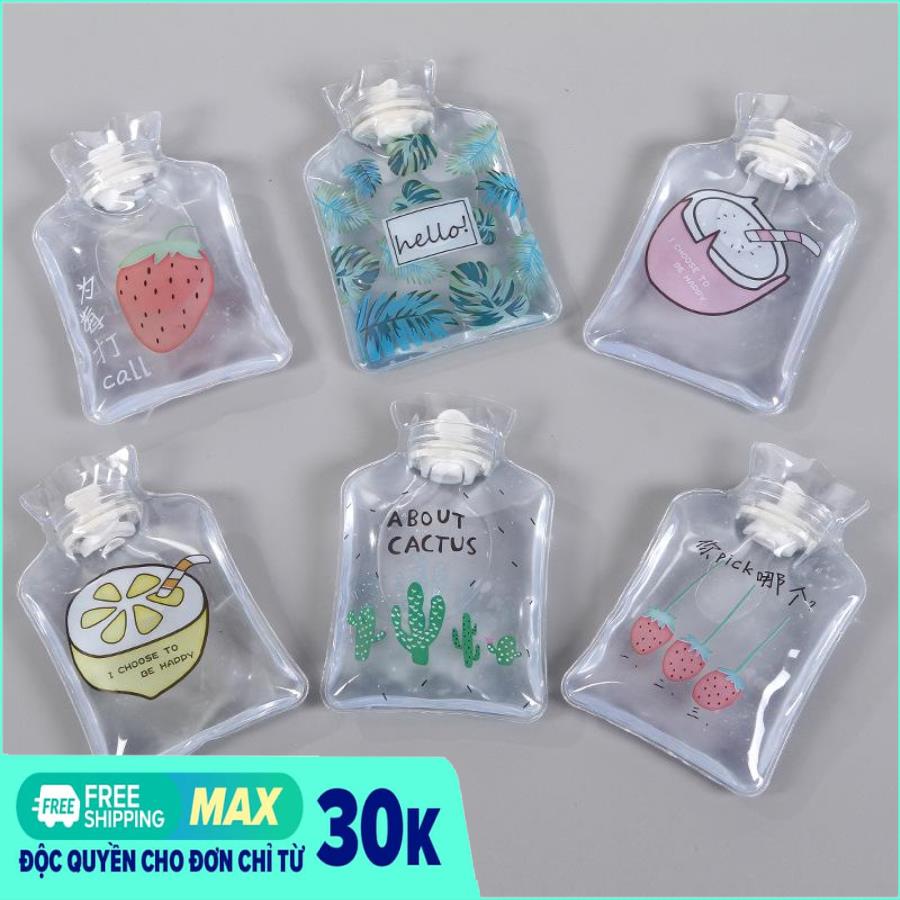 Túi Sưởi Chườm Nóng Lạnh Trong Suốt cầm tay Mini- Túi chườm trong suốt- túi chườm nóng lạnh đau bụng kinh - GIAO MẪU NGẪU NHIÊN