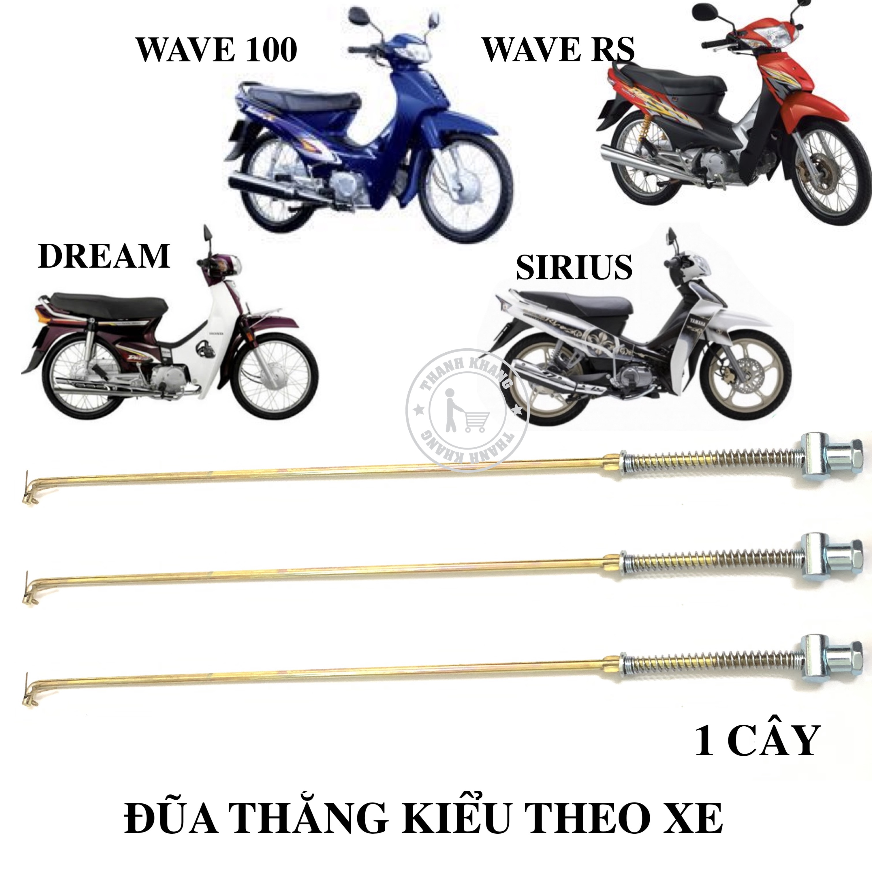 Đũa thắng kiểu theo xe wave,dream,rs,waves,sirius sản phẩm chất lượng giá tốt CGV290
