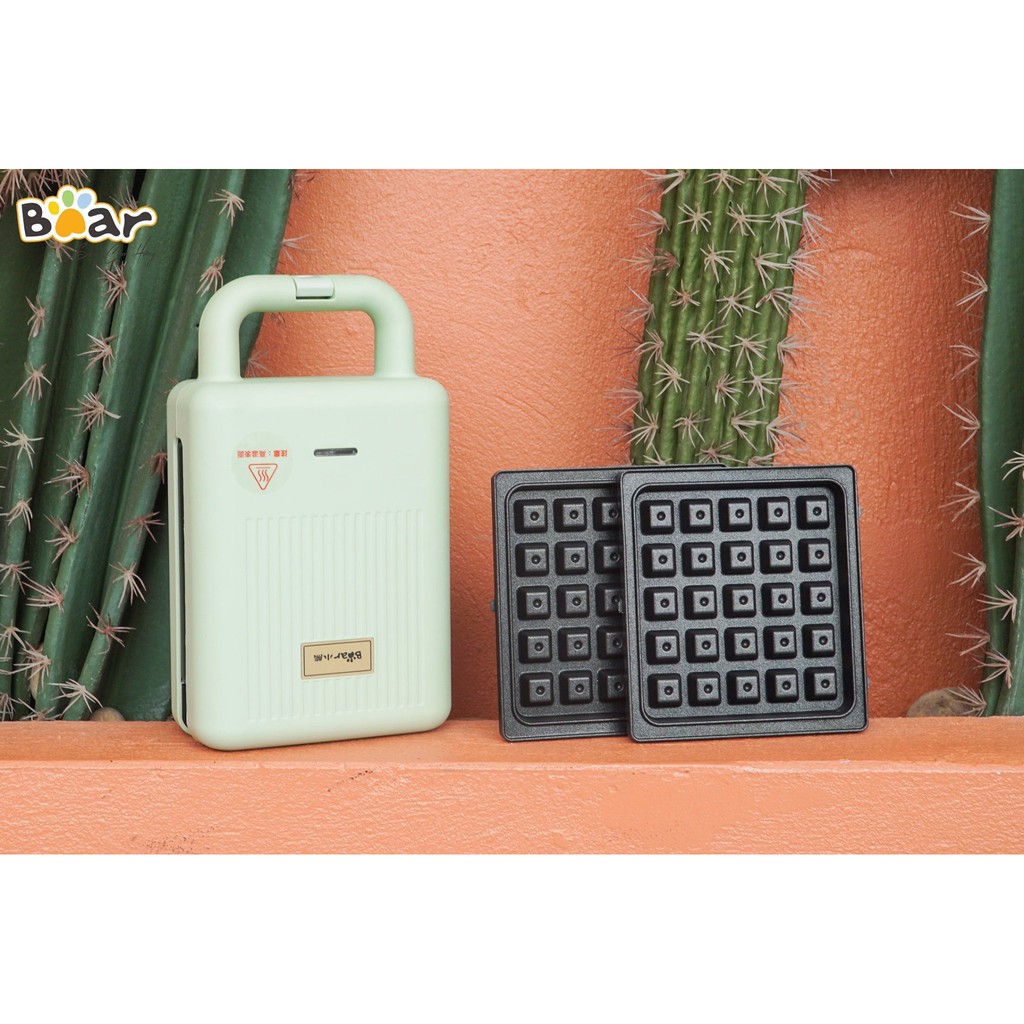 Máy nướng bánh mì sanwich Bear DBC-P06N2, kẹp bánh Sandwich, làm bánh mì Waffle đa năng Bảo hành 12 tháng