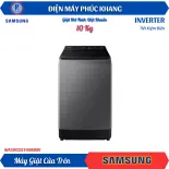 Điện Máy Phúc Khang x Samsung | Máy Giặt Samsung Inverter 10 Kg WA10CG5745BDSV - Máy Giặt Cửa Trên Ecobubble™ với Động Cơ Digital Inverter