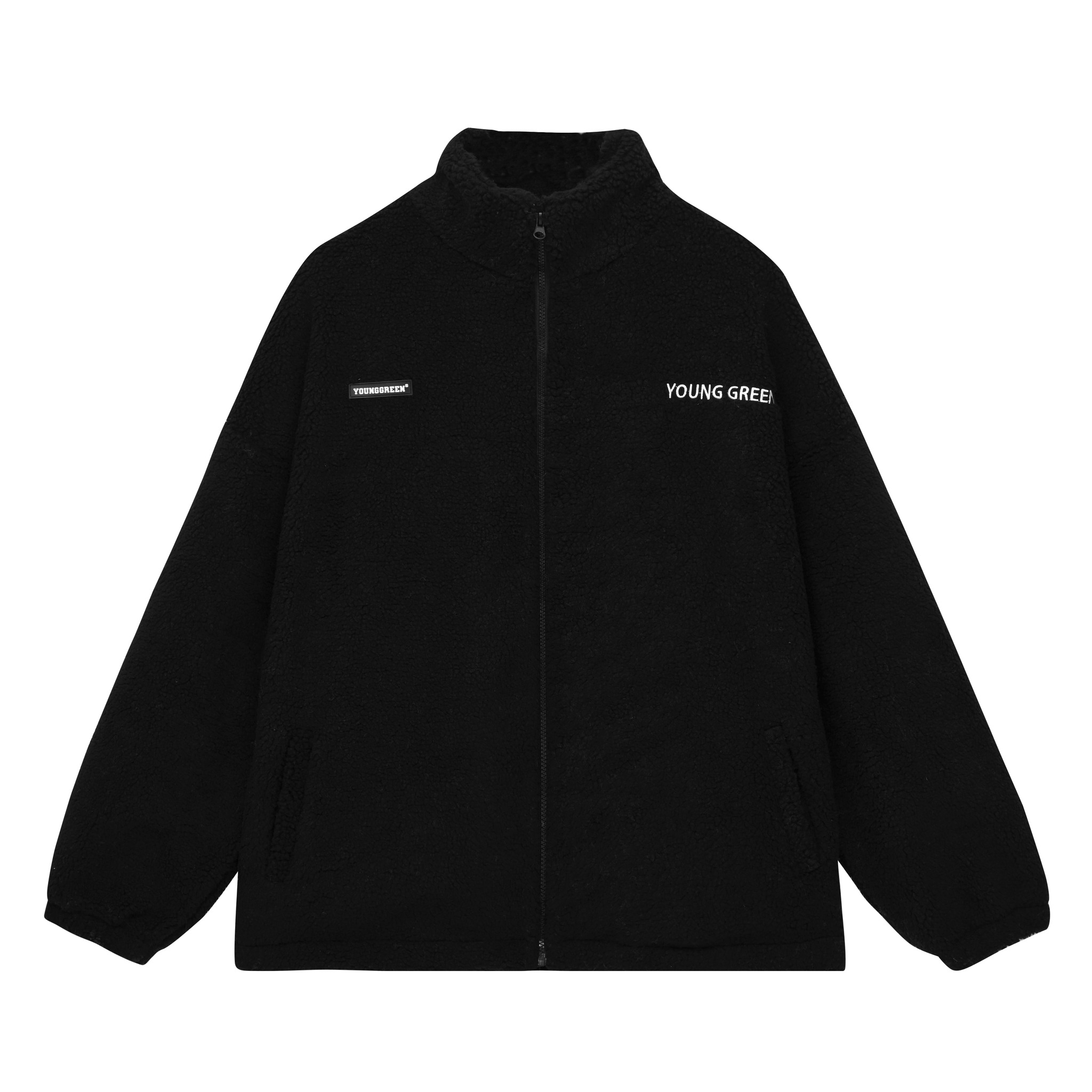 Áo Bông Young Green Fleece Phom Oversized