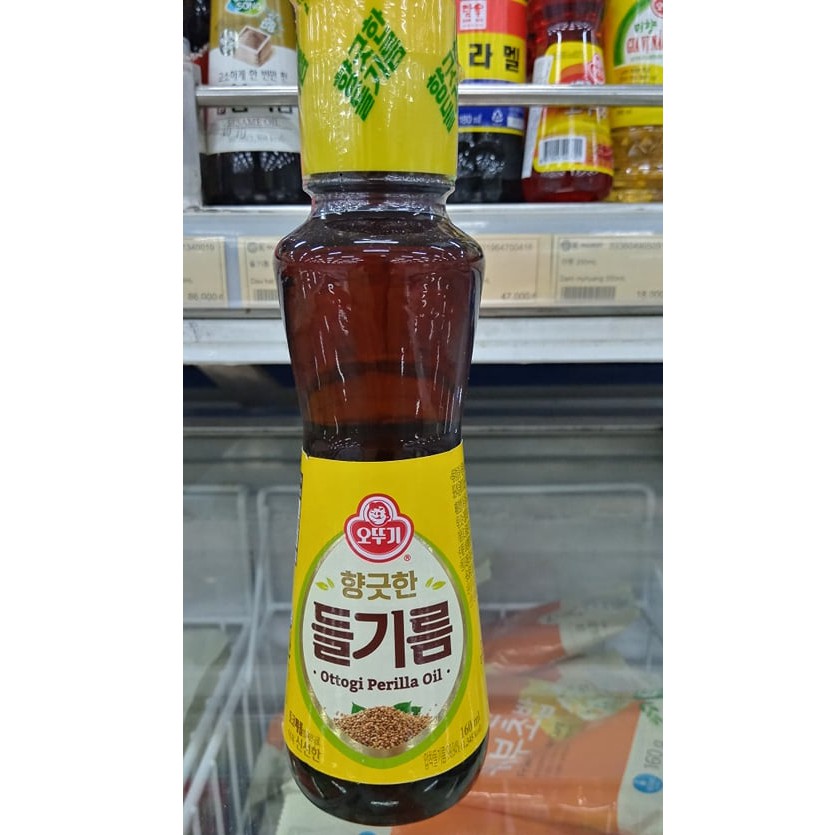 Dầu hạt cây lá vừng, dầu tía tô hàn quốc 160ml - 들기름