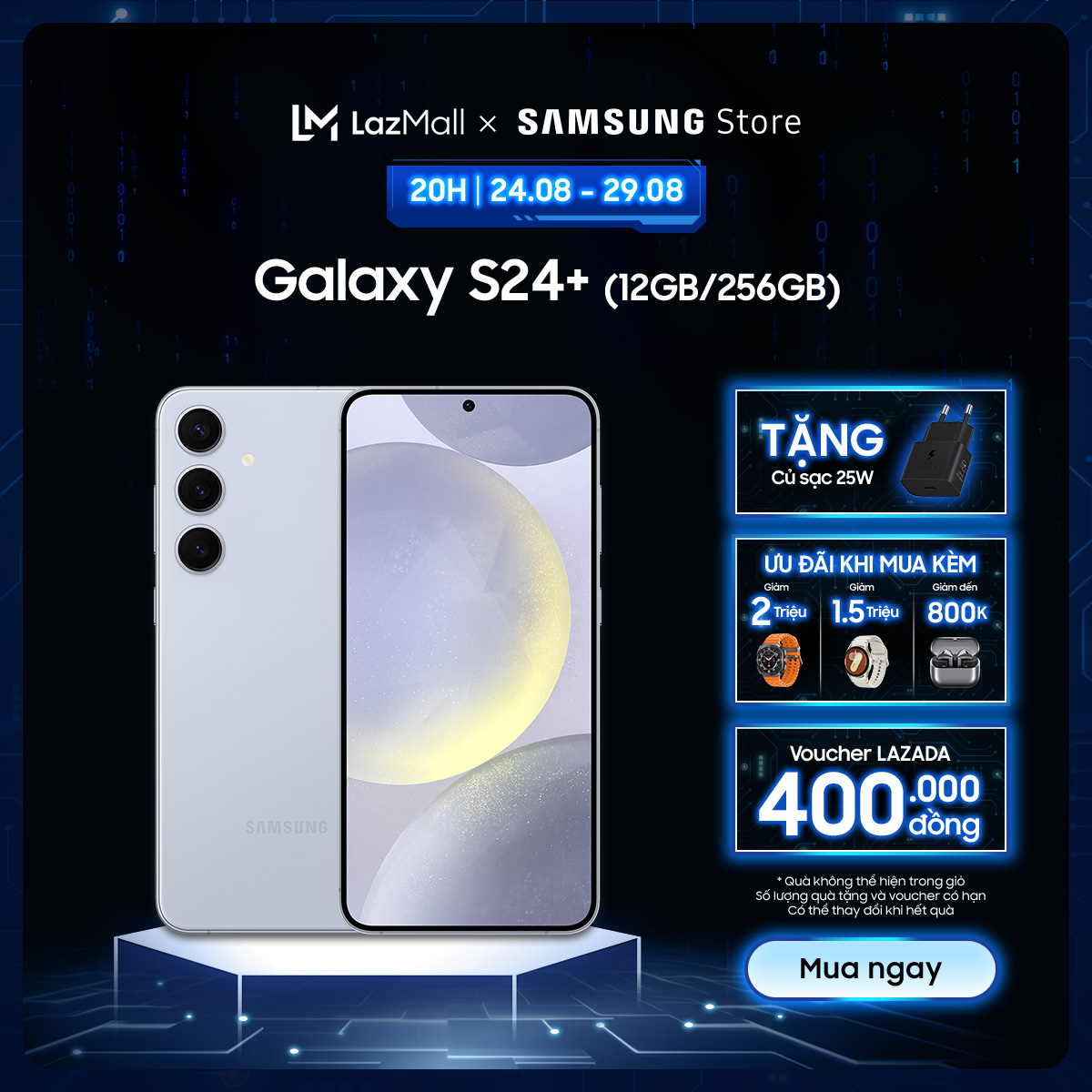 Điện thoại samsung galaxy s24+ 12gb/256gb - độc quyền online