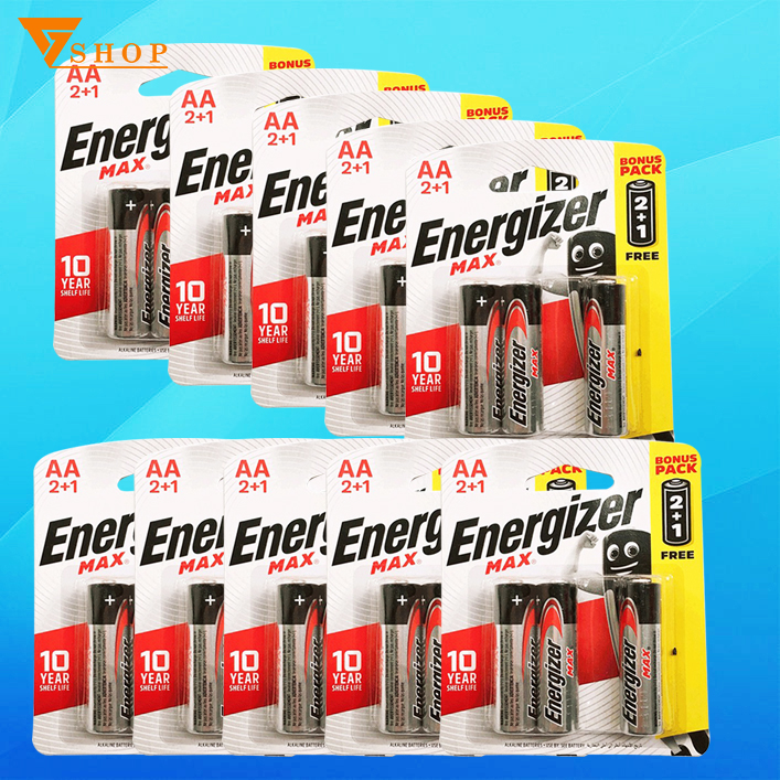 Combo 10 vỉ Pin Energizer AA vỉ 3 viên loại tốt