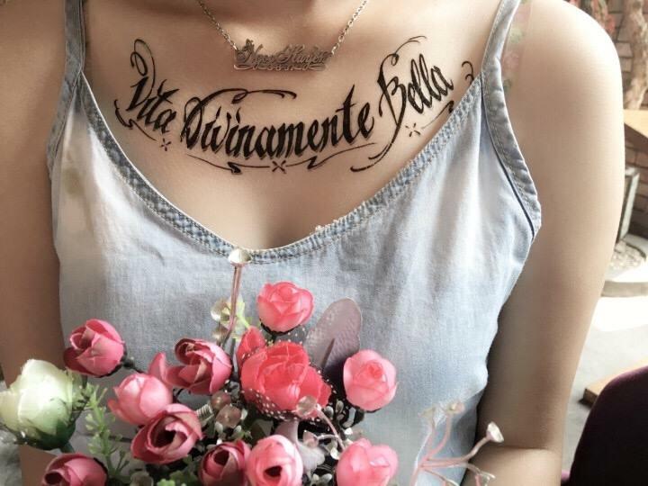 [HCM]COMBO 2 TẤM HÌNH XĂM DÁN ĐẦU LÂU & HÀNG CHỮ TÀU DÁN CỔ (Mua 2 tặng 1. Chọn mẫu tùy thích)