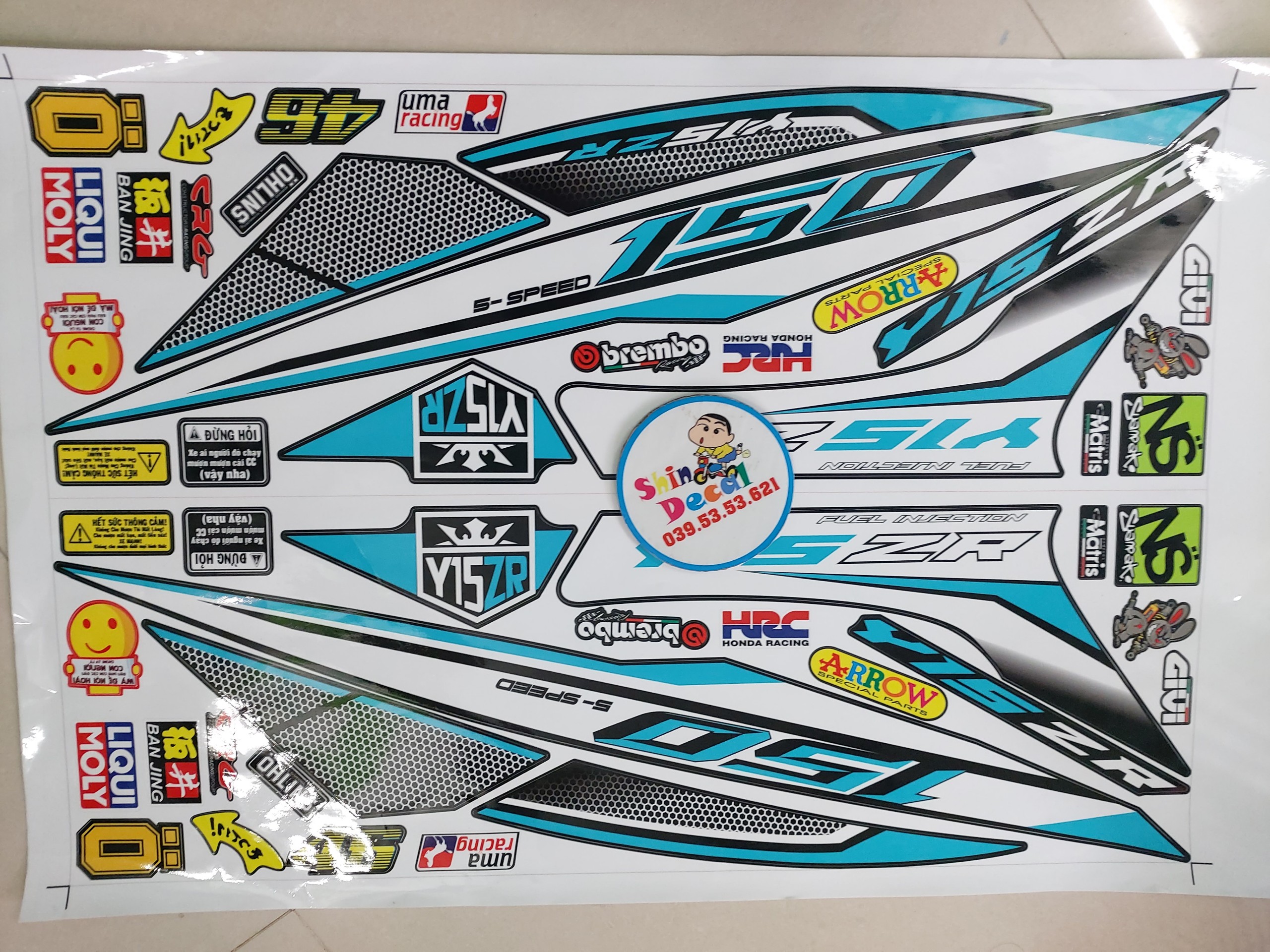 Tem exciter 150 y15zr tổ ong