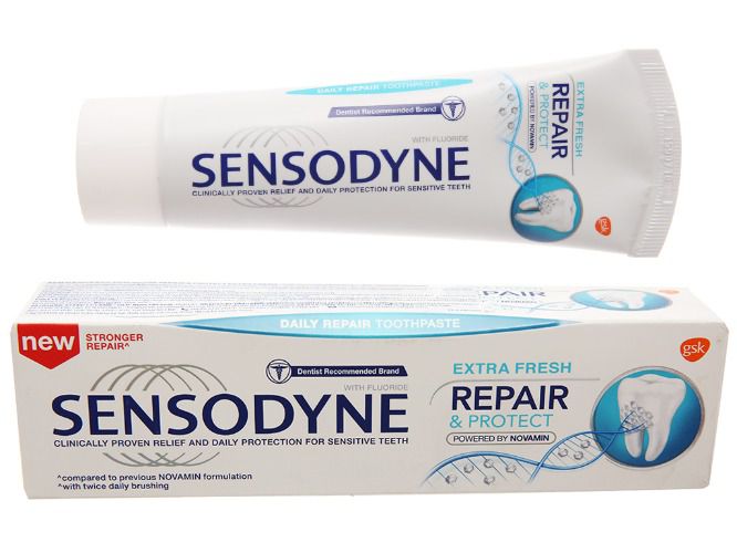 SENSODYNE Repair & Protect 100gr Kem Đánh Răng Sensodyne Repair Phục hồi răng nhạy cảm ngừa sâu răng giảm ê buốt