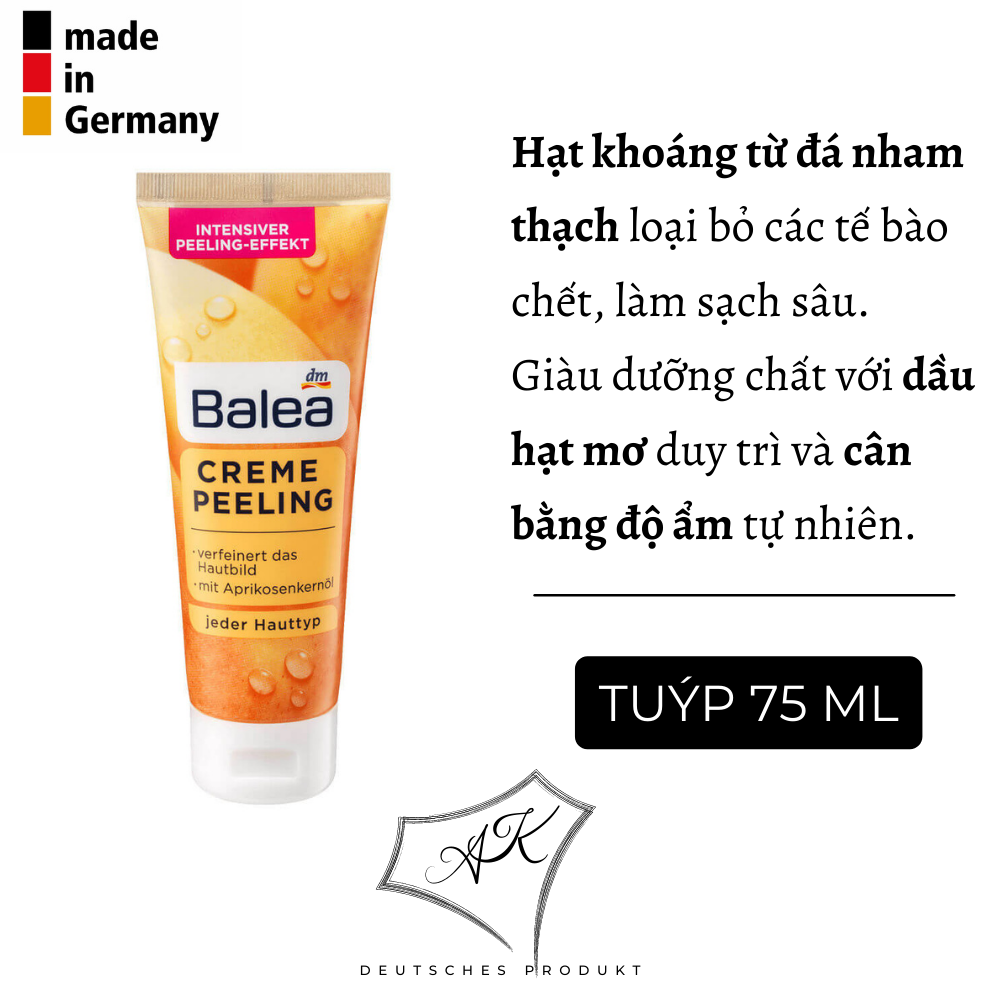 Tẩy tế bào chết Balea nội địa Đức - 75ml
