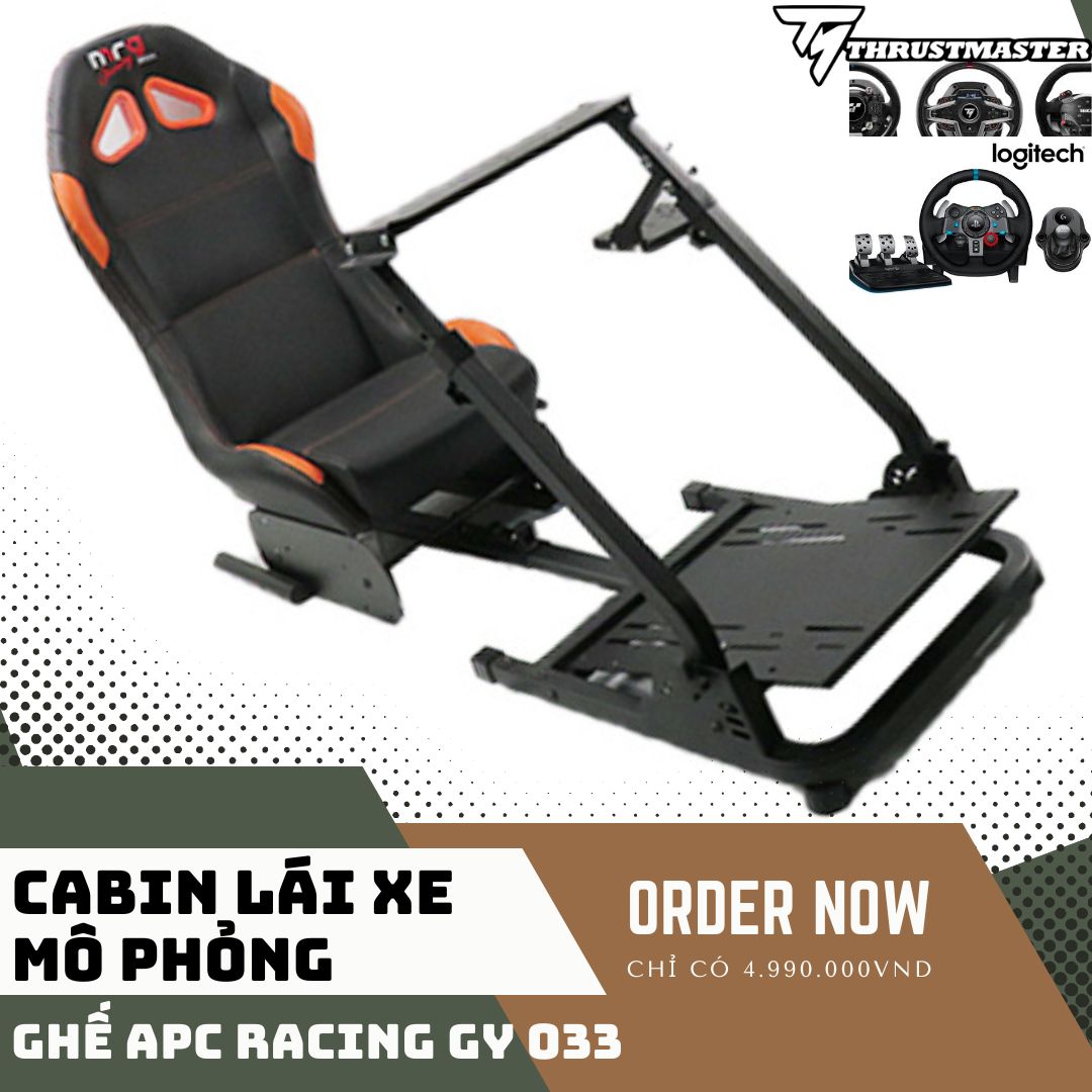 Buồng ghế mô phỏng chơi game lái xe TechLife APC Racing GY033