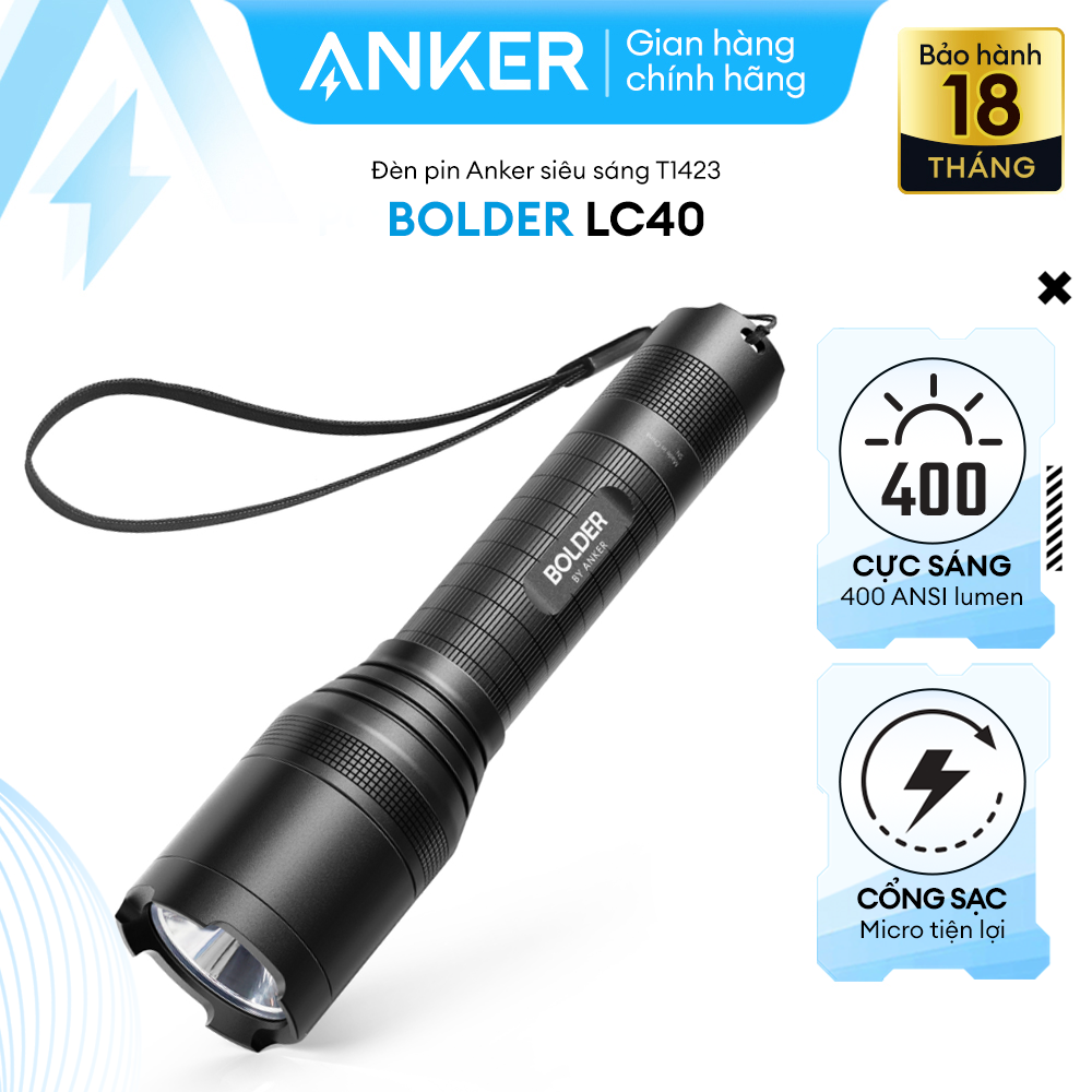 Đèn pin siêu sáng ANKER Bolder LC40 - T1423