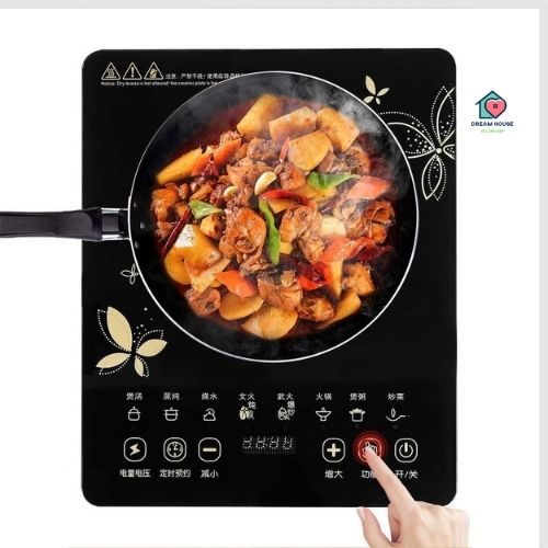 Bếp từ, bếp từ đơn, bếp điện từ đơn, bếp điện từ cảm ứng mặt kính, bếp từ một nồi, bếp từ cảm ứng, bếp điện từ Công suất 2000w đa chức năng có Phiên bản tiếng Anh - Bảo hành điện tử 6 tháng lỗi 1 đổi 1