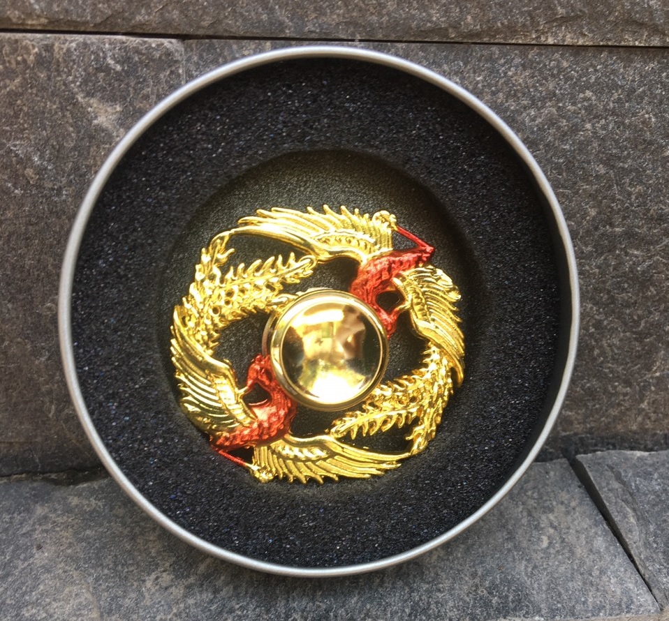 Đồ chơi con quay Phượng Hòang rực lửa spinner - Bằng thép Quay vô cực