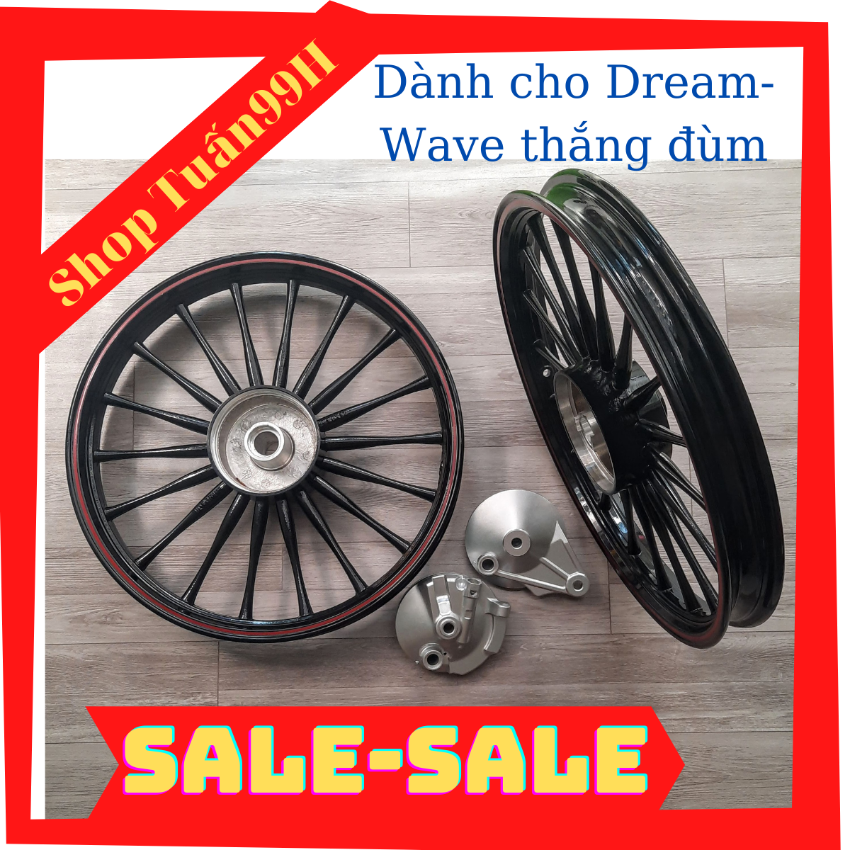 Mâm 18 cây dành gắn cho Dream, Wave thắng đùm