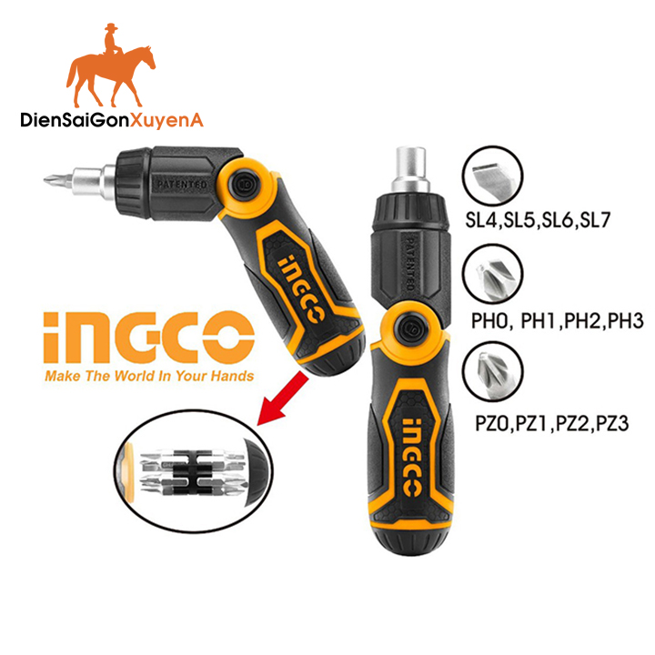Bộ 13 công cụ tuốc nơ vít đa năng ingco akisd1208 - tacsd30136