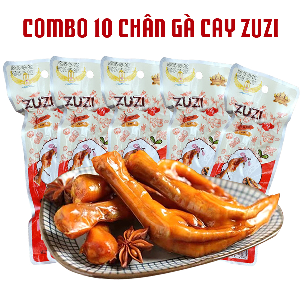 Chân gà cay Việt Nam, chân gà ủ siêu ngon vị xì dầu tỏi ớt theo công thức gia truyền đậm đà thơm ngon giòn cay, FS06- Bubu Food