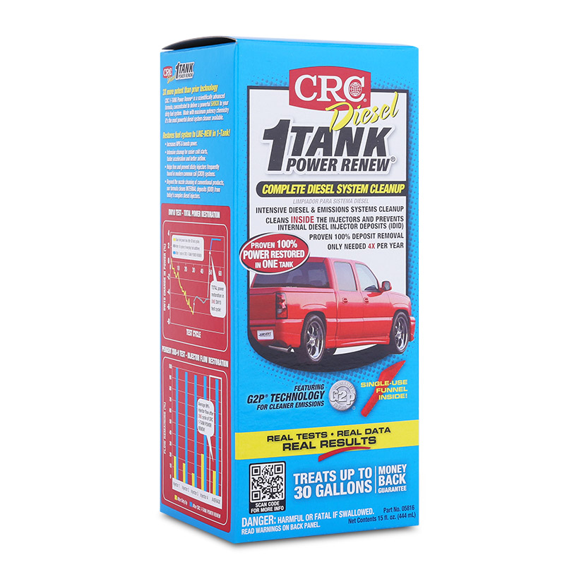 Động cơ dầu Diesel 1 Tank Power Renew - Xúc béc, Làm sạch muội than buồng đốt động cơ ô tô, phục hồi động cơ như mới cho máy dầu