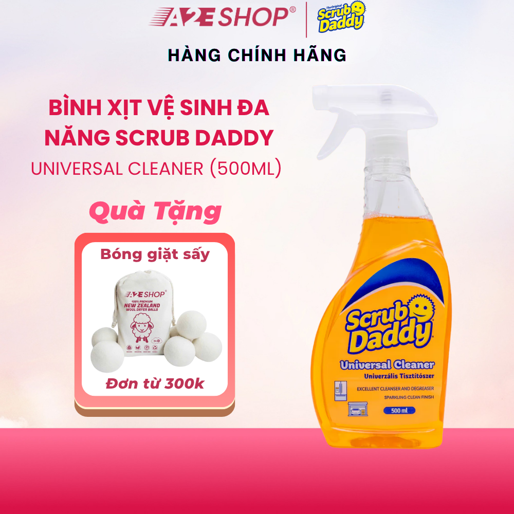 Bình Xịt Vệ Sinh Đa Năng Scrub Daddy Universal Cleaner 500ml | Bình Vệ Sinh Nội Thất, Đồ Dùng Nhà Bếp