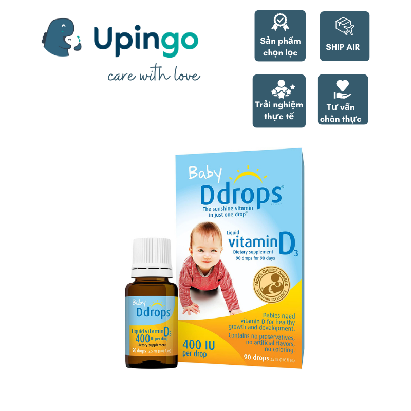 Vitamin d3 ddrops mỹ 90 giọt