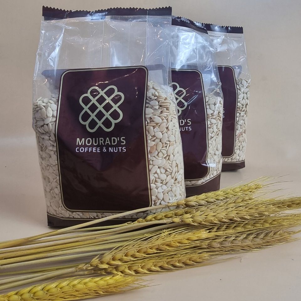 Nhân hạt dưa tách vỏ đã sấy chín mourad túi 500g .