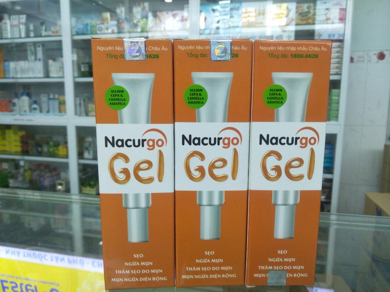 Nacurgo gel giảm thăm, ngừa sẹo, chống mụn