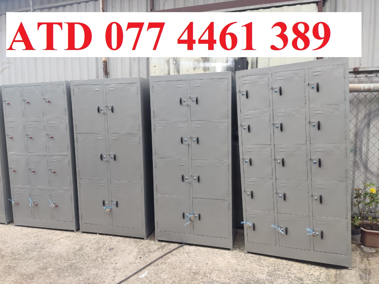 Tủ sắt locker 2.4.6.8.10.12.15 cửa có ổ khóa riêng biệt sơn tĩnh điện bền