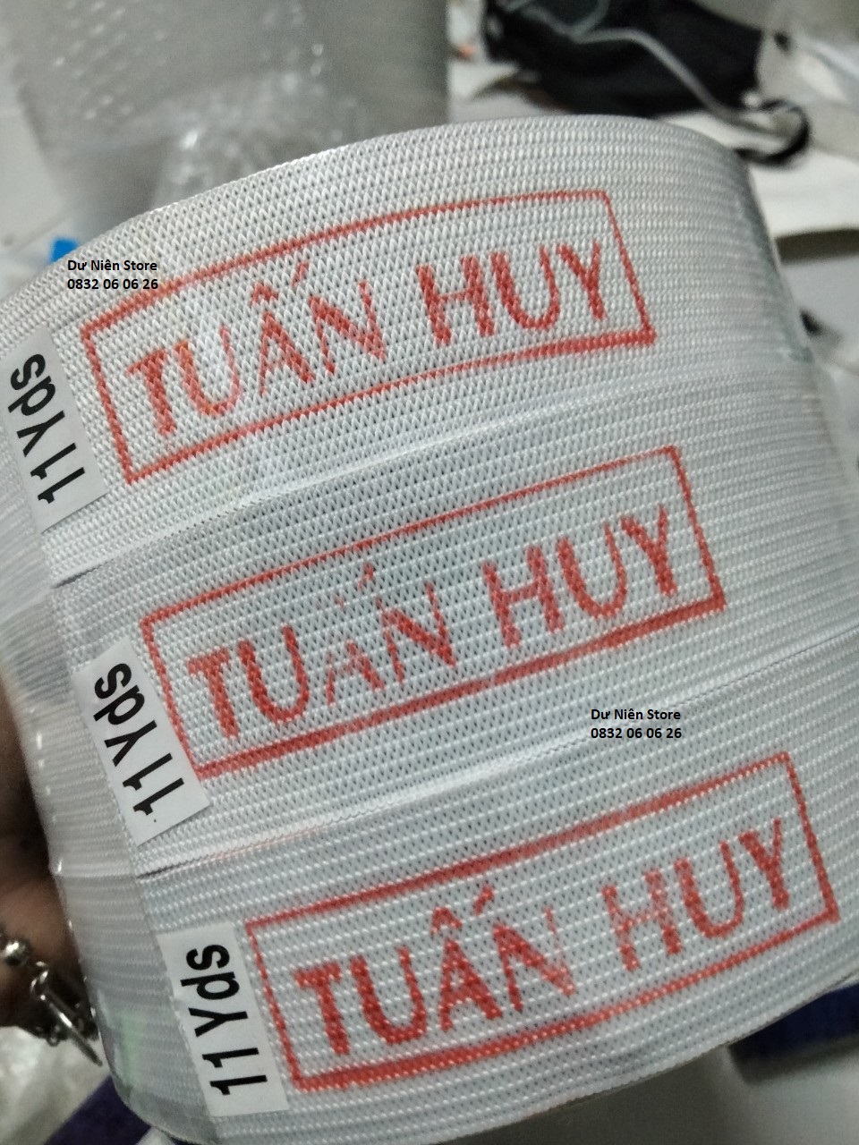 Thun quần hiệu tuấn huy đủ size trắng & đen cuộn 10m.