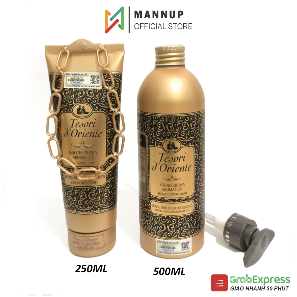 Sữa tắm nước hoa tesori d'oriente hương hoàng gia 250ml/500ml - nhập khẩu italia