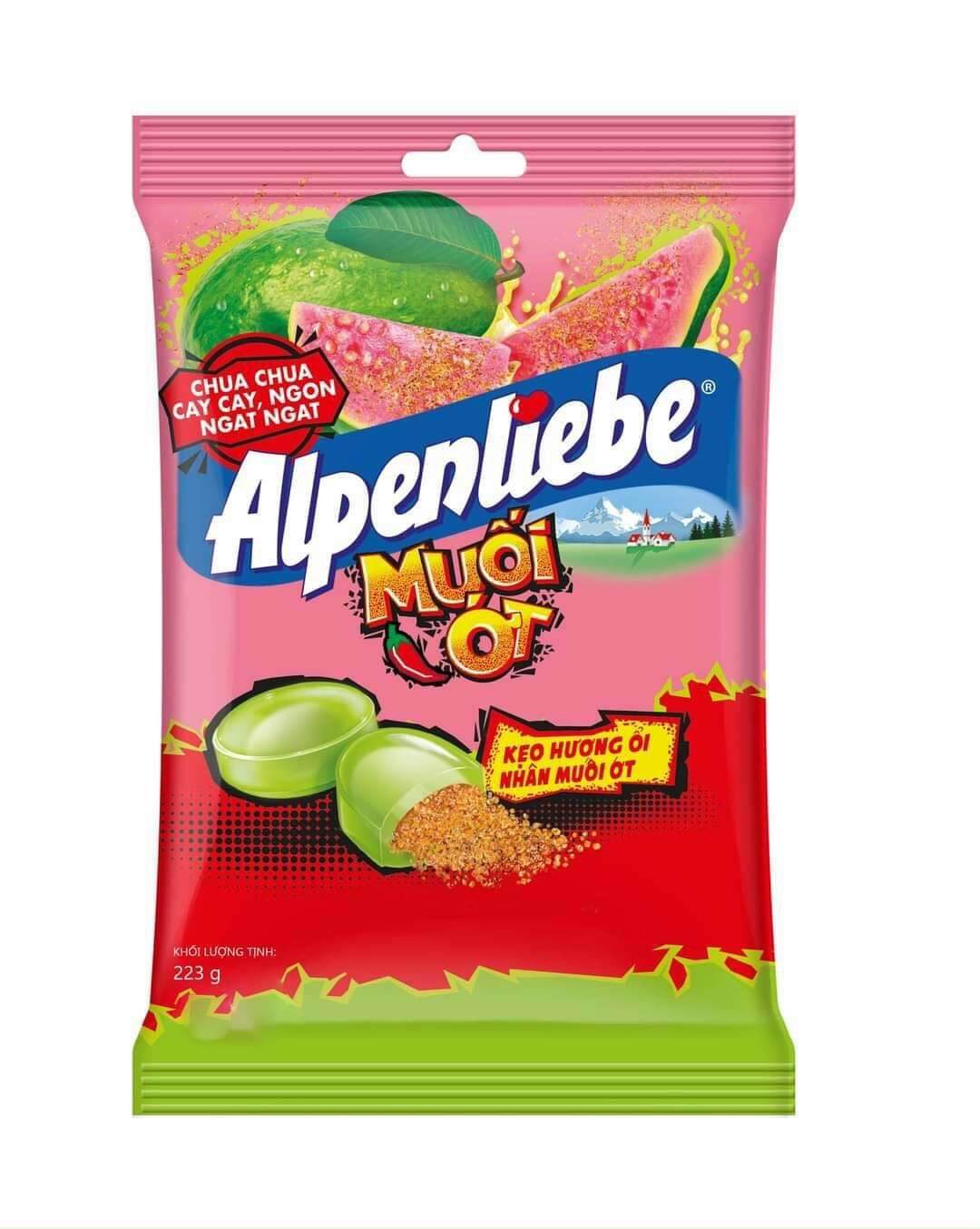 Kẹo Alpenliebe Hương Ổi Nhân Muối Ớt Gói 77 viên