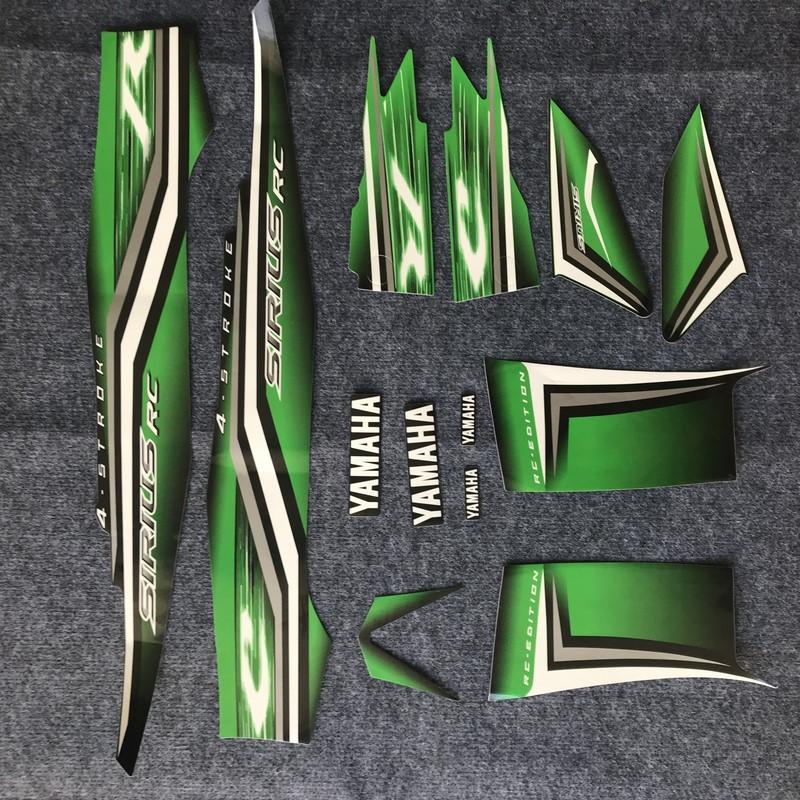 NGUYÊN BỘ TEM 3 LỚP SIRIUS RC MẪU NHỎ 2015 MÀU XANH LÁ CỰC ĐẸP