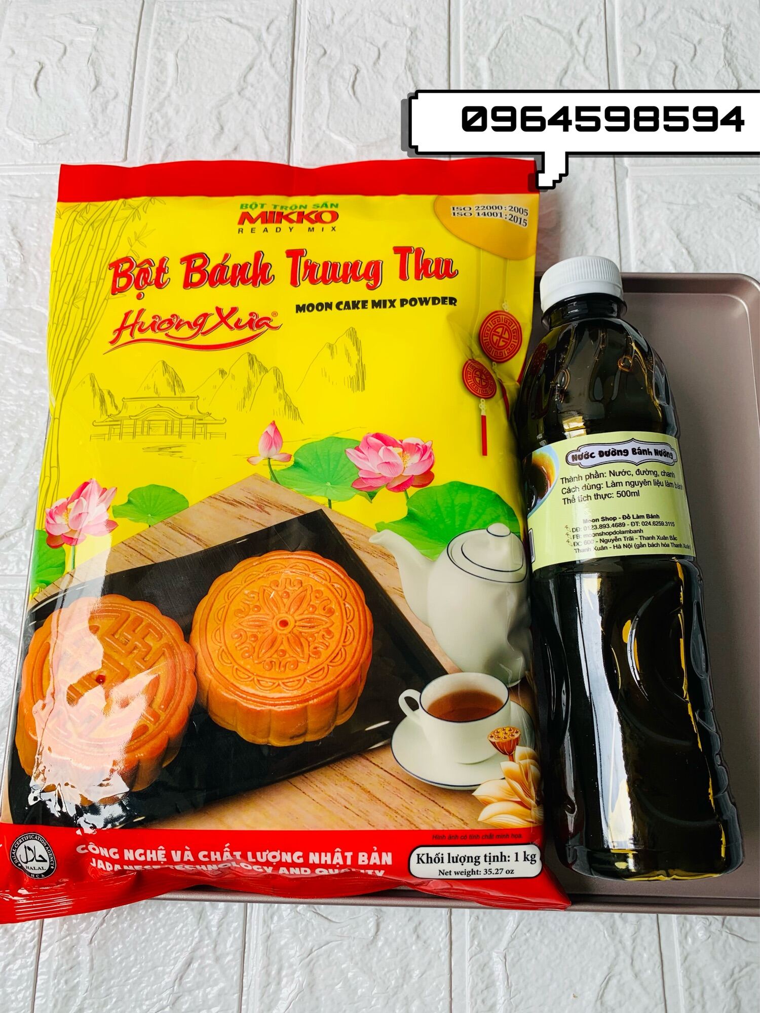 Combo nguyên liệu vỏ bánh nướng trung thu