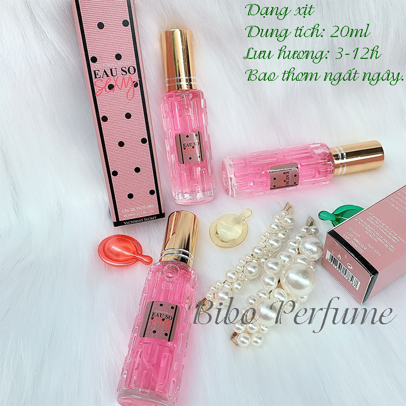 [HCM]3 CHAI NƯỚC HOA NỮ MINI SO SEXY 20ML LƯU 3-12H