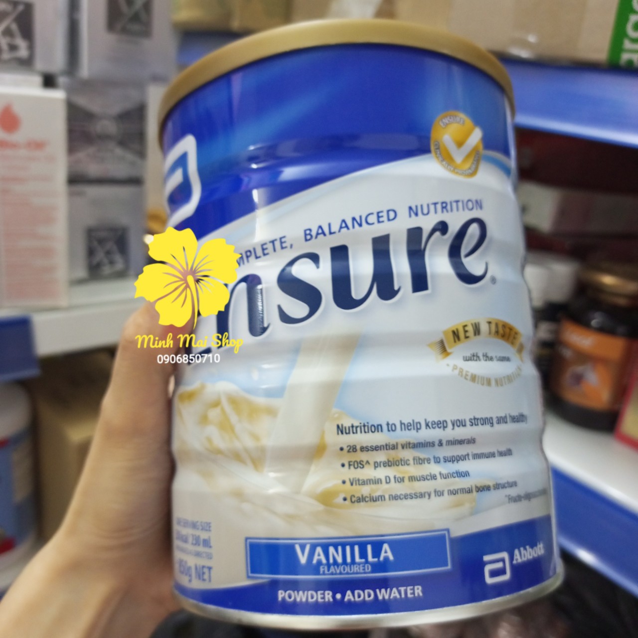 Sữa Ensure úc 850g dạng bột hương vani