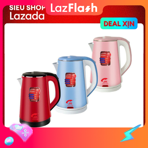 Ấm đun siêu tốc -Bình đun nước sang trọng cách nhiệt an toàn-Ấm đun siêu tốc 2,5l cao cấp