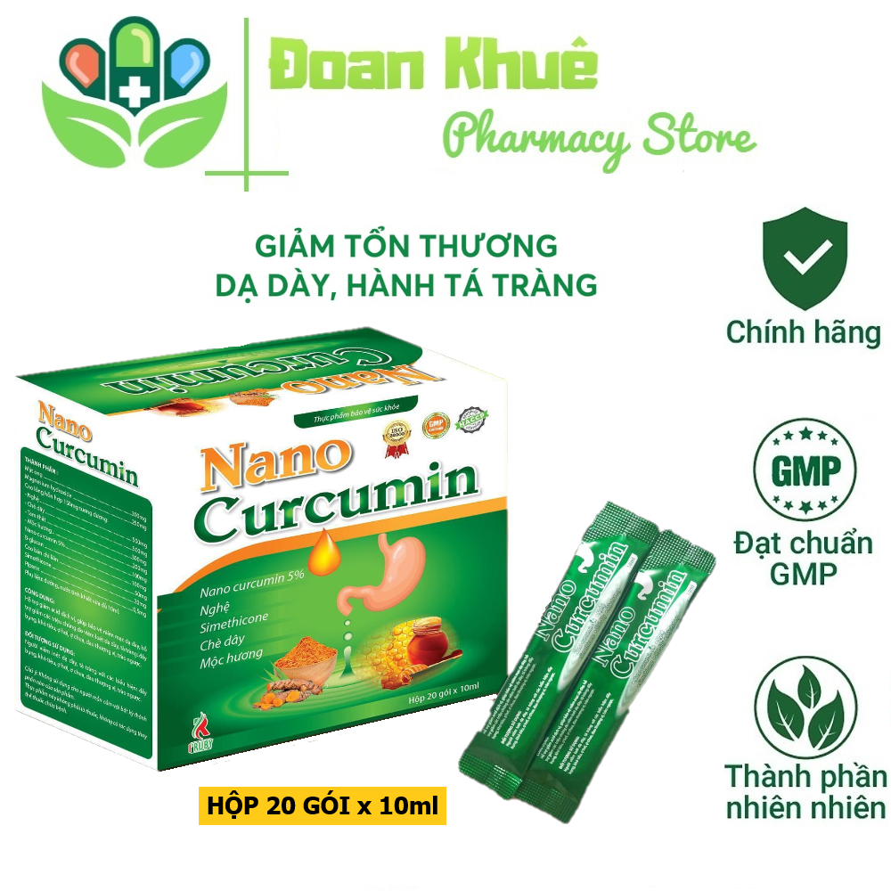 NANO CURCUMIN- Gel dung dịch nghệ nano giúp giảm đầy hơi, khó tiêu
