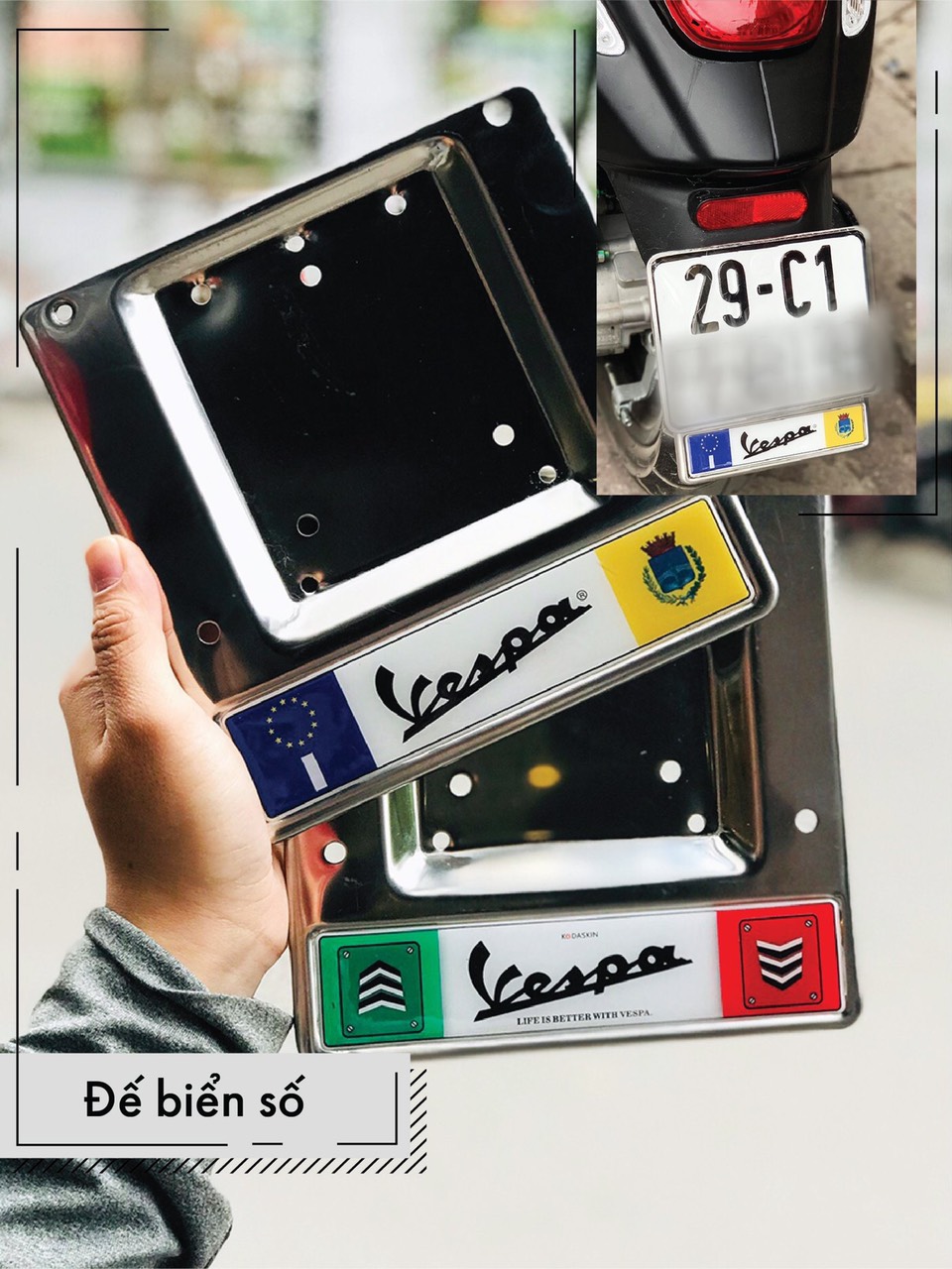 ĐẾ BIỂN SỐ VESPA