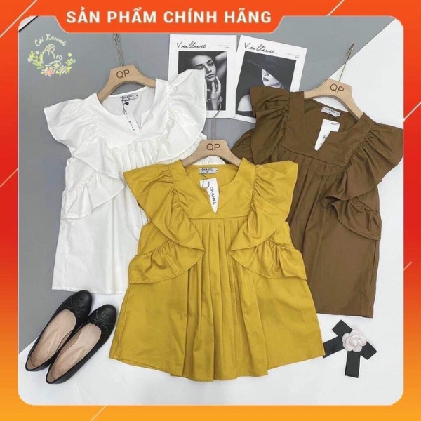 Áo bầu đẹp giá rẻ thiết kế xếp ly thời trang phù hợp cho mẹ bầu ở công sở - mặc nhà hoặc đi chơi