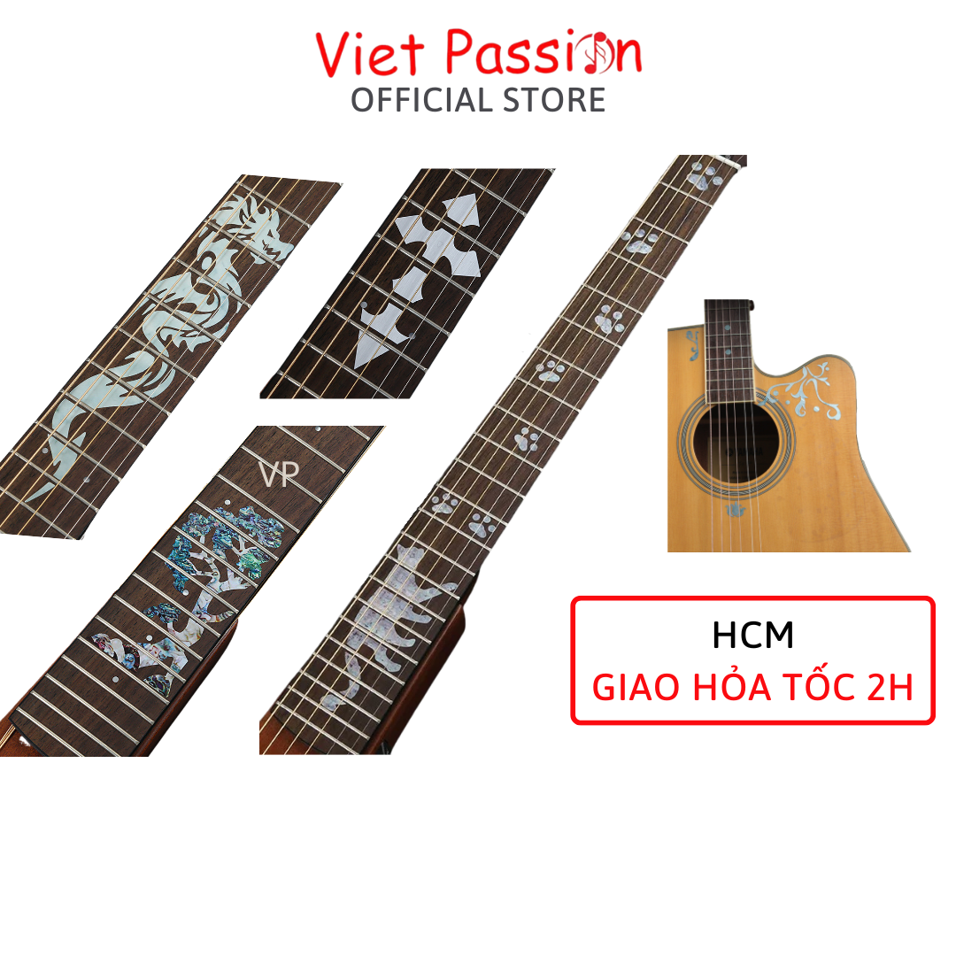 Sticker Miếng dán trang trí cần đàn guitar nhiều mẫu lựa chọn Viet Passion HCM
