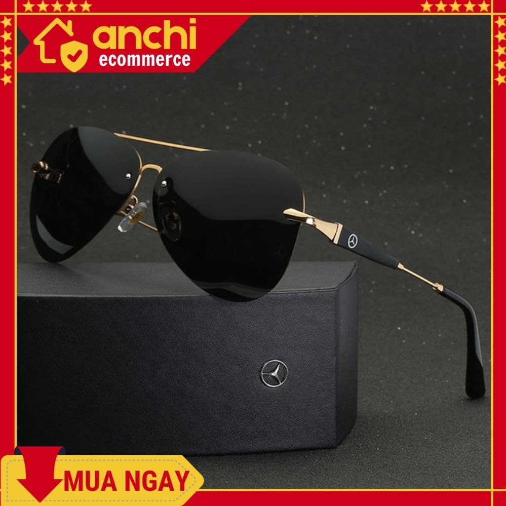 Kính mát nam ,kính râm thời trang  cao cấp GLAVI phiên bản siêu xe Mec siêu hot thiết kế thời thượng,chống tia UV gây hại cho mắt