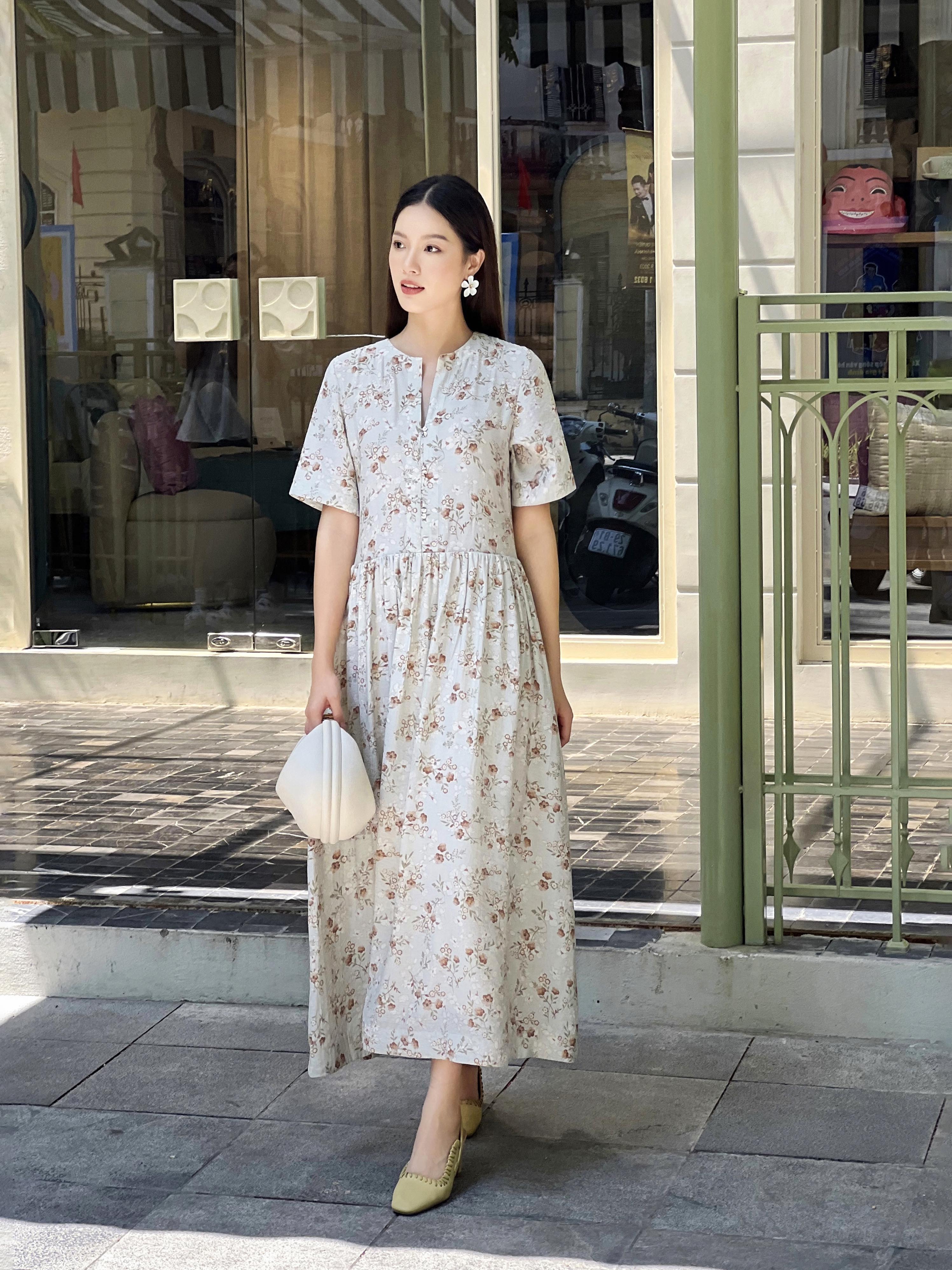 Đầm lụa baby doll Mauve Doll dress