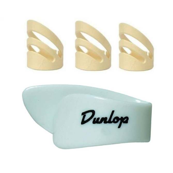 Bộ 3 móng gảy guitar Alaska và 1 móng cái Dunlop 9002-Hàng nhập Mỹ