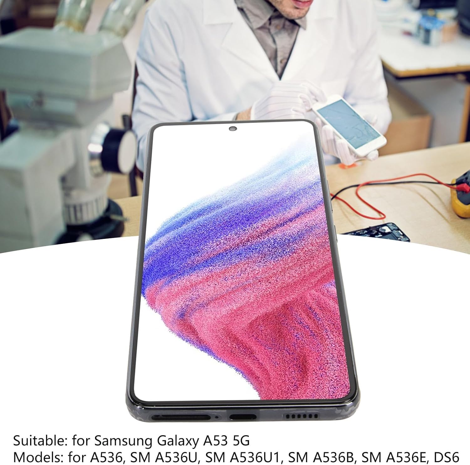Màn Hình Thay Thế Galaxy A53 5G OLED 6.5 Inch Kèm Khung & Bộ Dụng Cụ Sửa Chữa Cho A536 SM A536U SM A536U1