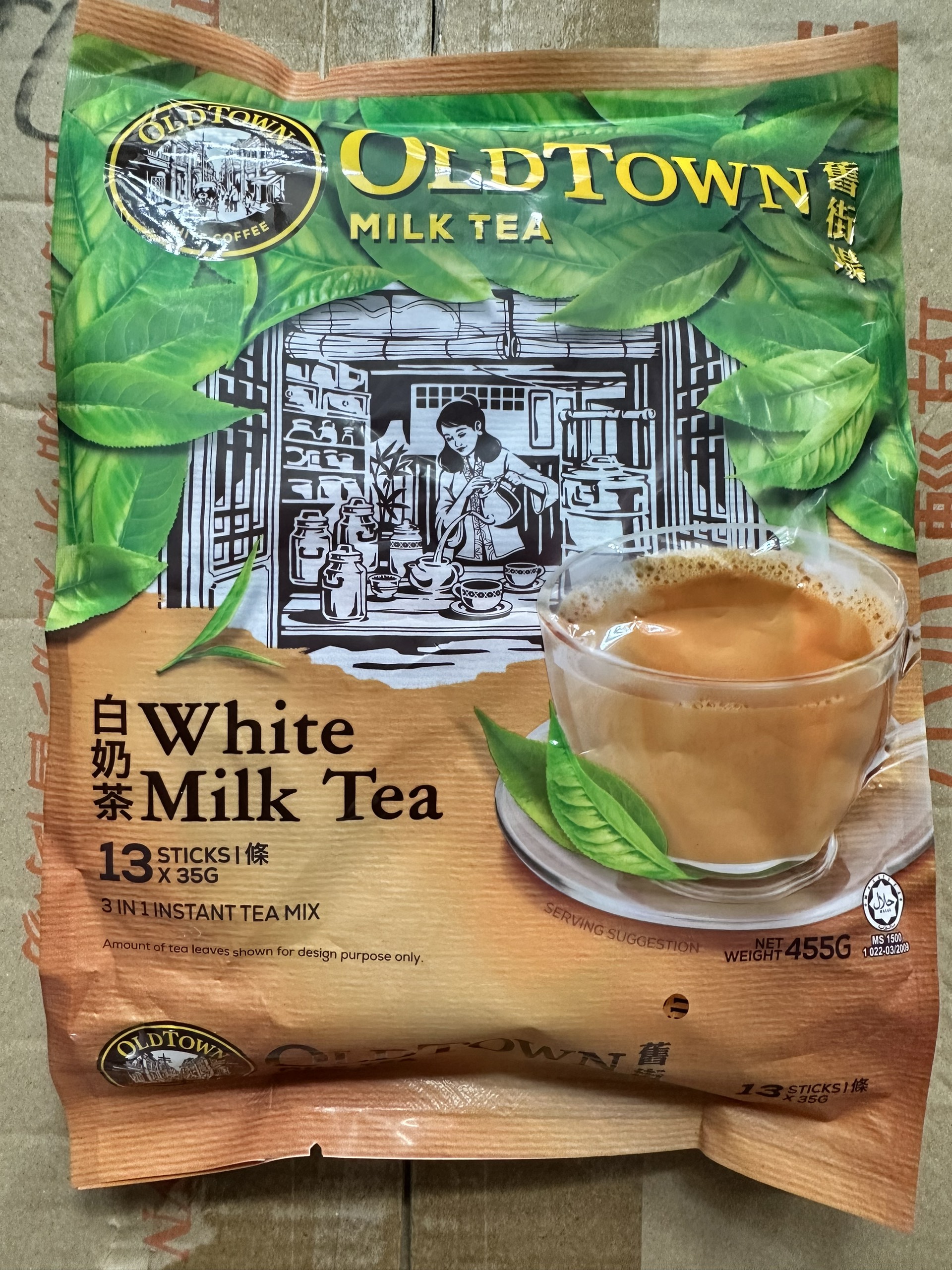 Trà sữa hòa tan 3 in 1 Oldtown White Milktea, nhập khẩu Malaysia