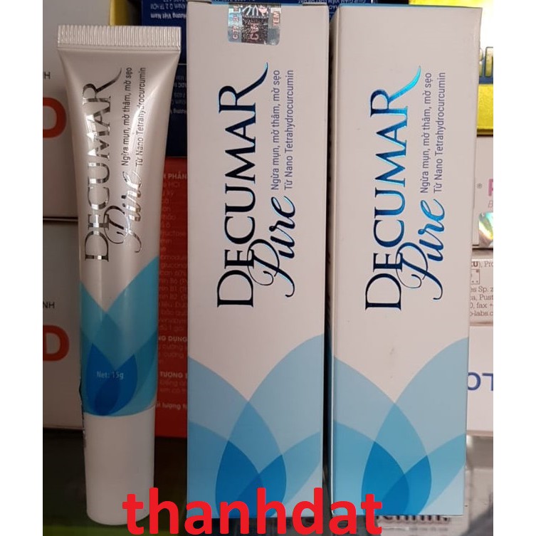 Decumar pure kem bôi ngừa mụn, mờ thâm, mờ sẹo tube 15gr