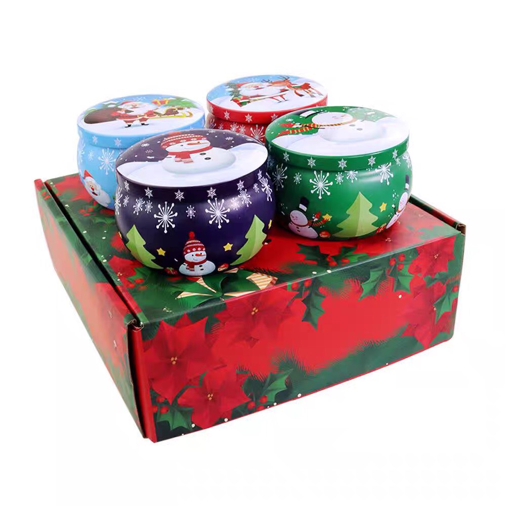 Hộp 4 hũ nến thơm noel