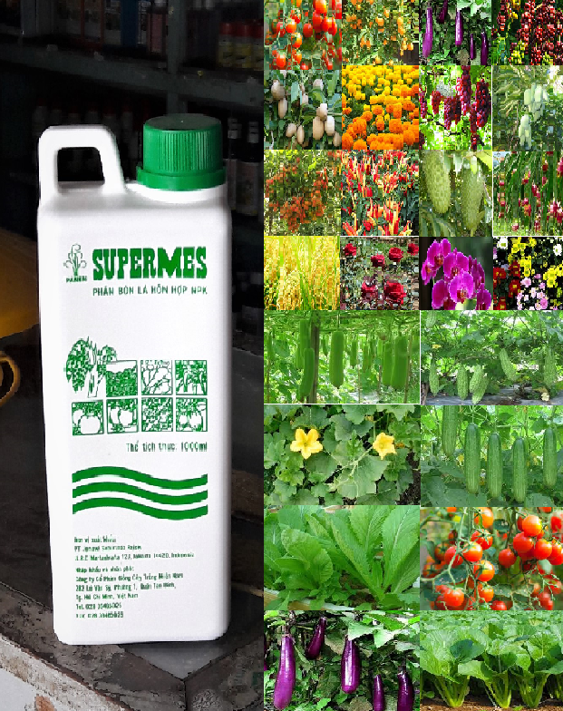 Phân bón lá hỗn hợp NPK Supermes lít