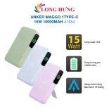 Sạc dự phòng Anker MagGo 1Type-C 15W 10000mAh A1654 - Hàng chính hãng - Dung lượng 10,000mAh, công nghệ sạc không dây, sạc cực nhanh 15W ổn định và tản nhiệt vượt trội